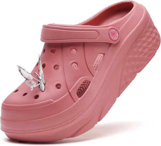 Sloggers Chaussures De Pluie Et Jardin Femme - Modèle Colibri Bleu Rose - Imperméables Confortables Tout Terrain