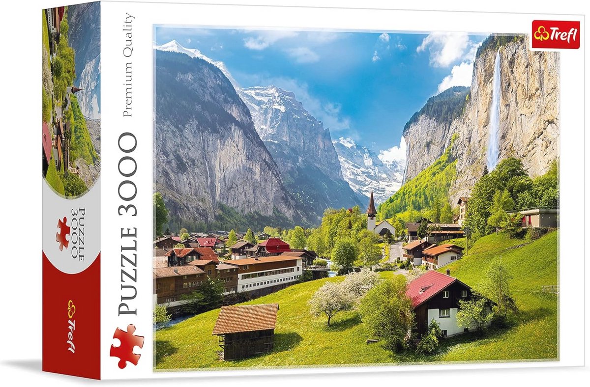 Puzzel 3000 Stukjes Lauterbrunnental in Zwitserland