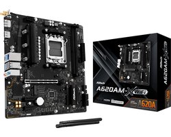 ASRock A620AM-X WIFI - Carte mère - Micro ATX - Socket AM5 - AMD A620 - DDR5 - Audio Realtek - Wi-Fi 5 - LAN Realtek 2.5G