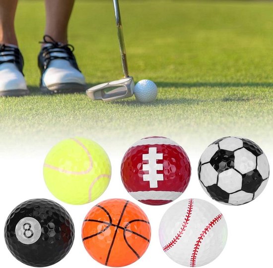 6 Stuks Golfballen voor Training en Wedstrijden - Perfecte Golfaccessoires — afbeelding 4