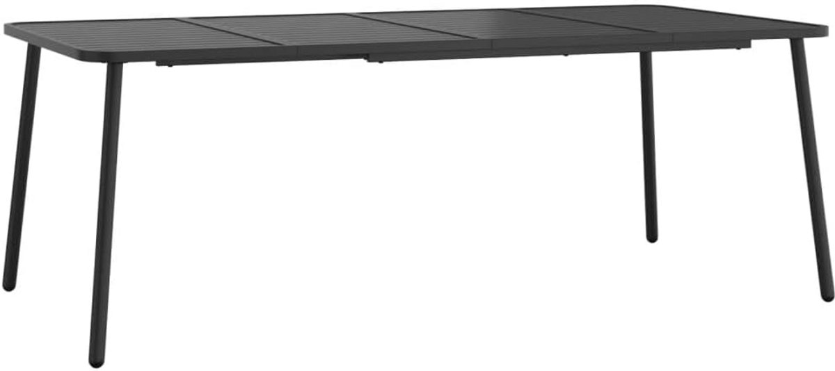 Grote Tuintafel 200x100 cm – Stalen Diner-/Picknicktafel voor Buiten