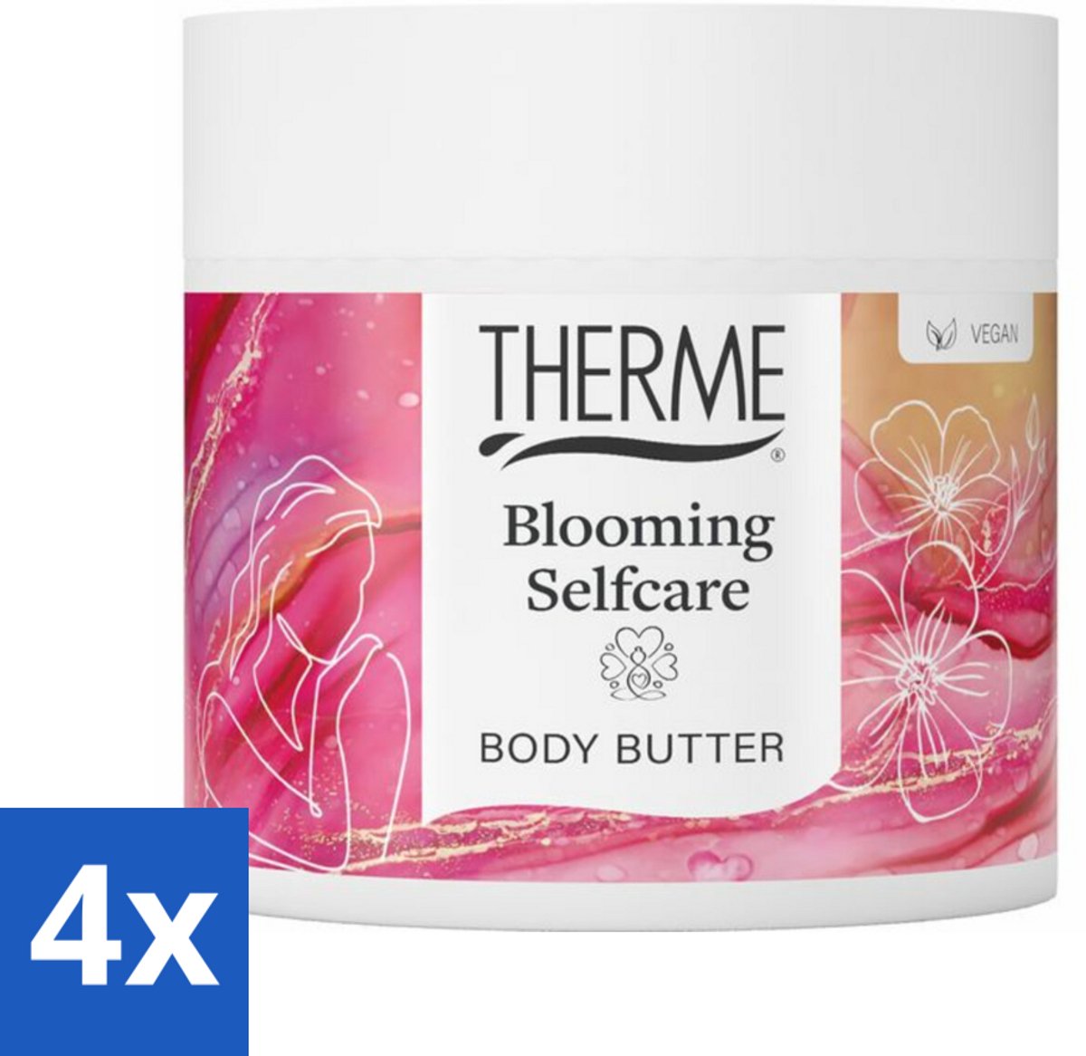 Therme - Blooming Selfcare - Bodybutter - Hydraterend - Verzorgend - 225g - Voordeelverpakking - 4 stuks