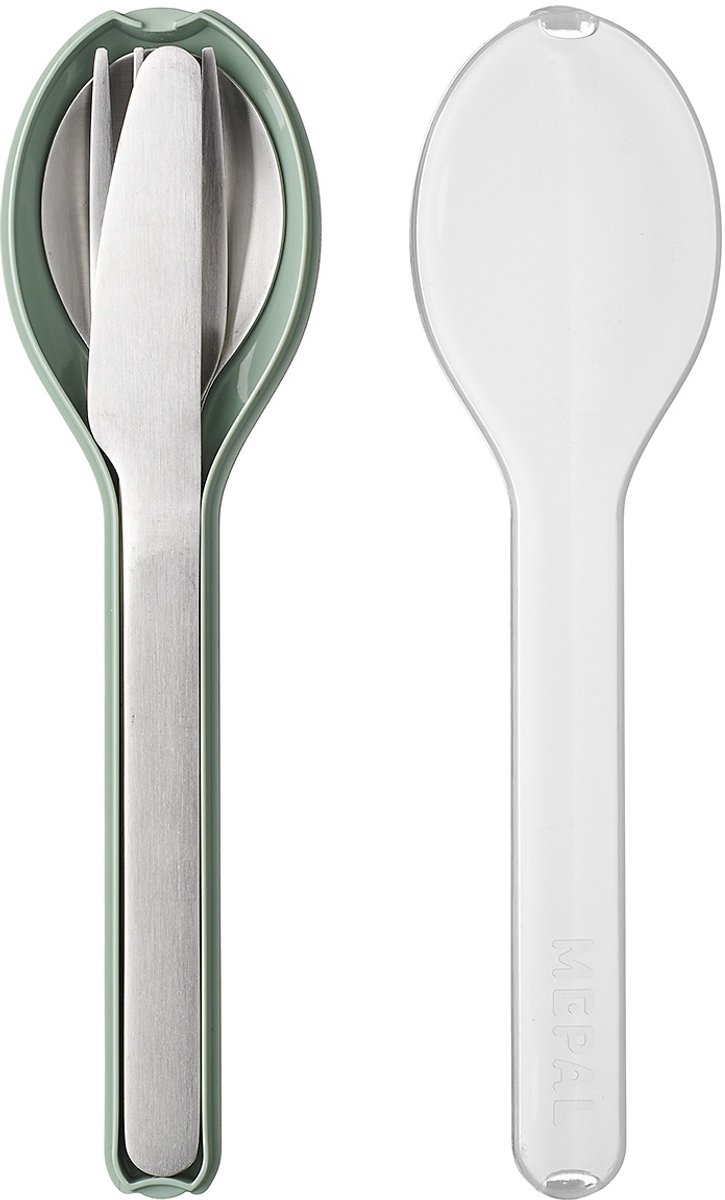 Mepal - Ellipse bestekset 3-delig - Mes, vork en lepel - RVS - Nordic sage