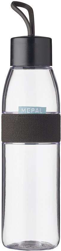 Mepal Waterfles Ellipse - 500 ml - Drinkfles - Nordic black