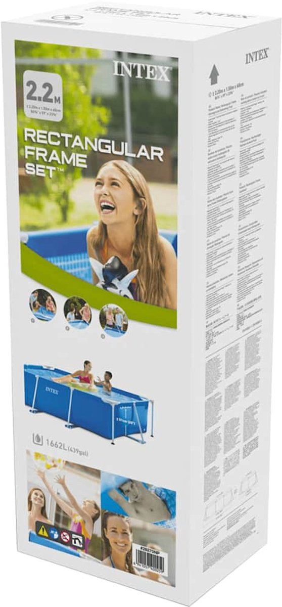 Intex Rechthoekig Opzetzwembad - 220 x 150 x 60 cm — afbeelding 12