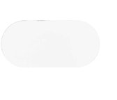 Ovale Oranje 90 x 190 mm - autocollant de sol avec couche supérieure lisse