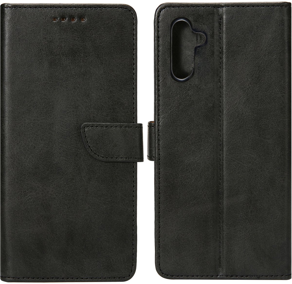 Rixus Bookcase For Samsung Galaxy S24, S25 Black