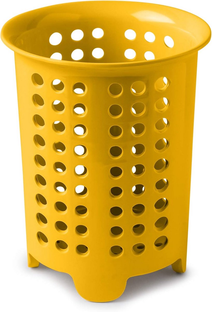 Zeal Melamine Bestek Afdruip/Gebruiksvoorwerp Pot-Mosterd, One Size