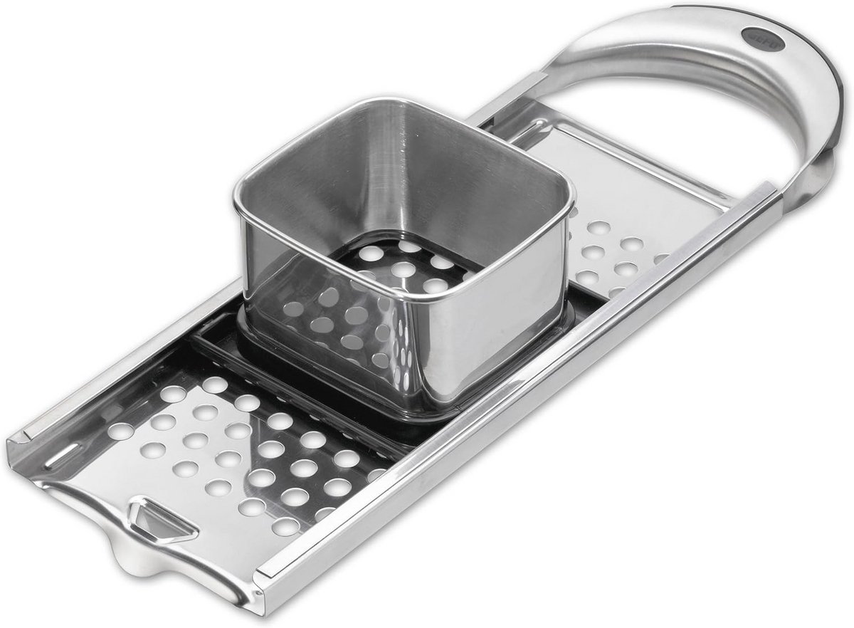 Rvs Spätzle Planer met Slider - Grater voor Spätzle - Zilver/Zwart