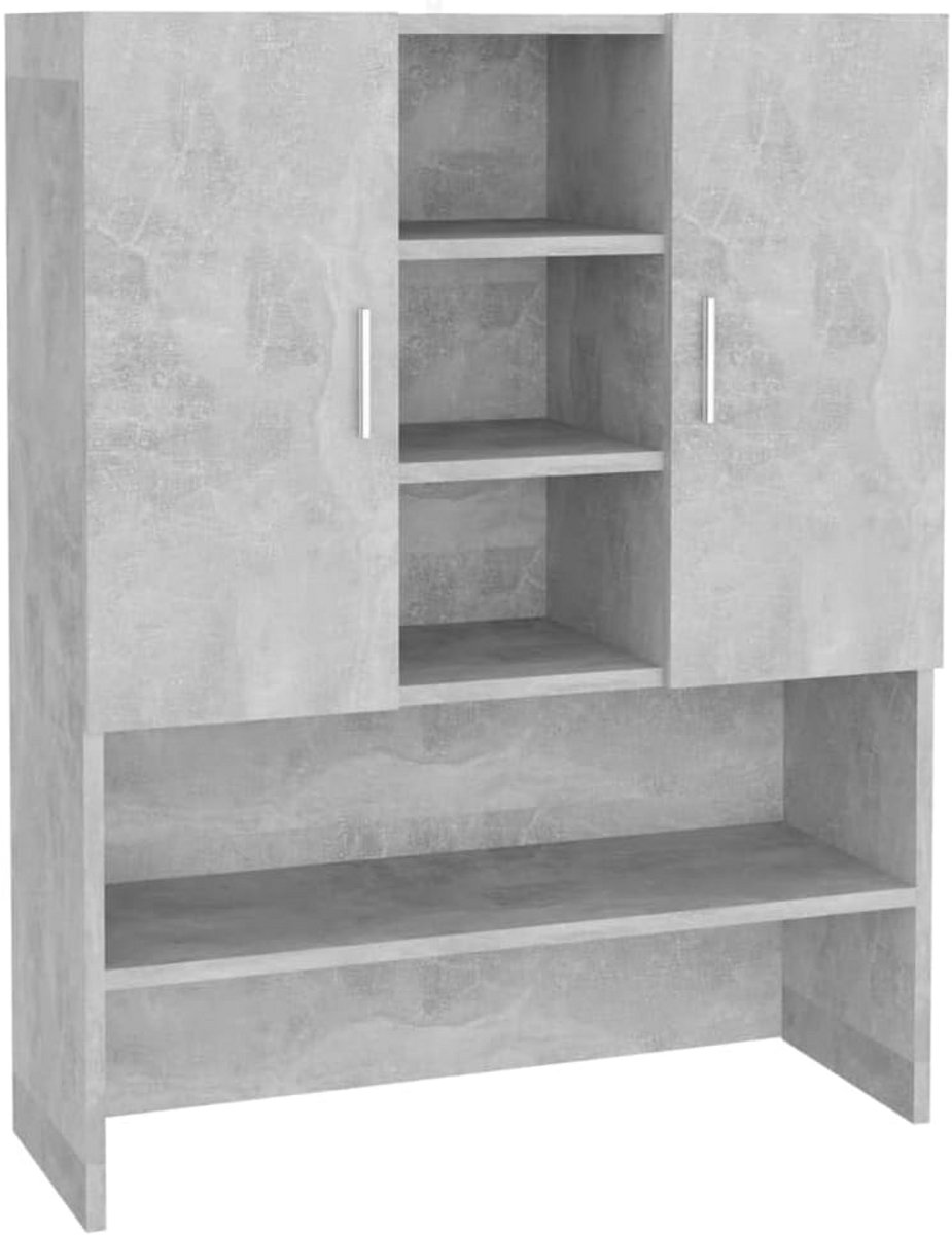 Wasmachine kast 70.5x25.5x90 cm - Beton grijs