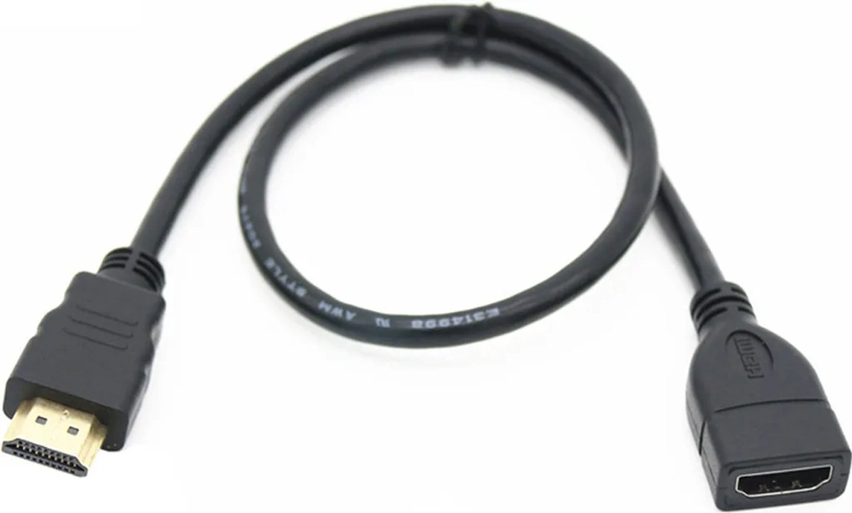 B40 30cm HDMI-verlengkabeladapter, HDMI mannelijk naar vrouwelijk, Full HD 1080p