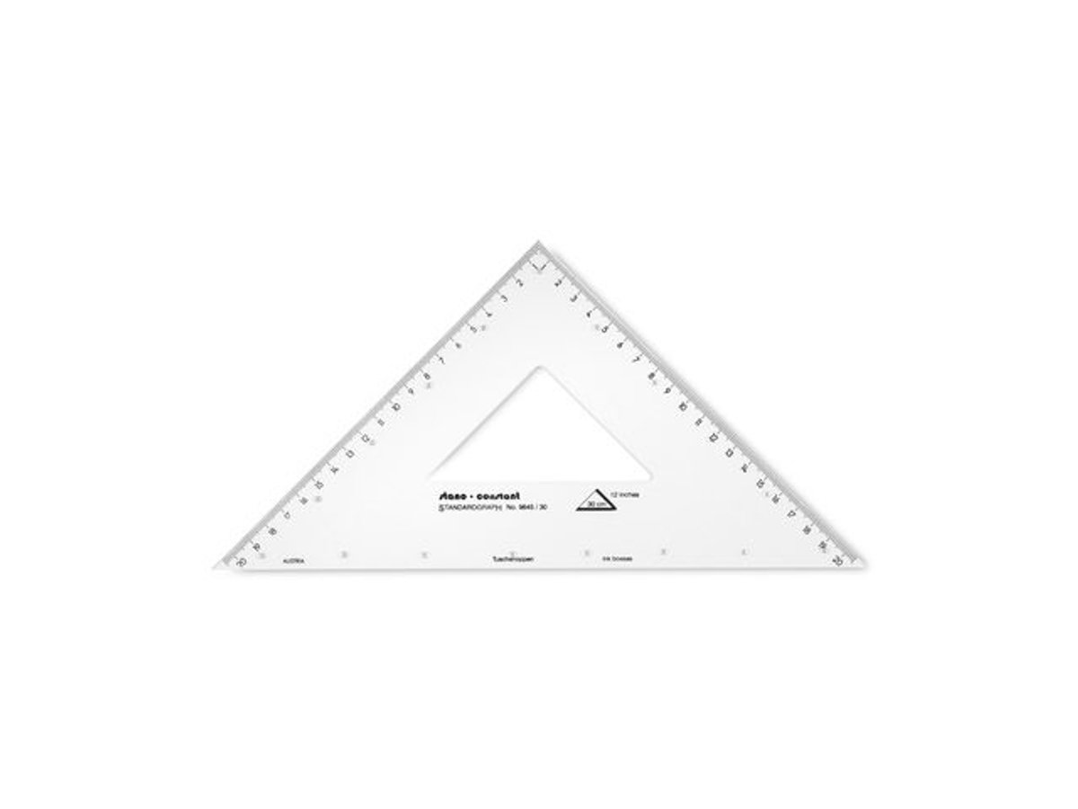 Tekendriehoek Standardgraph CONSTANT 45 graden 30 cm