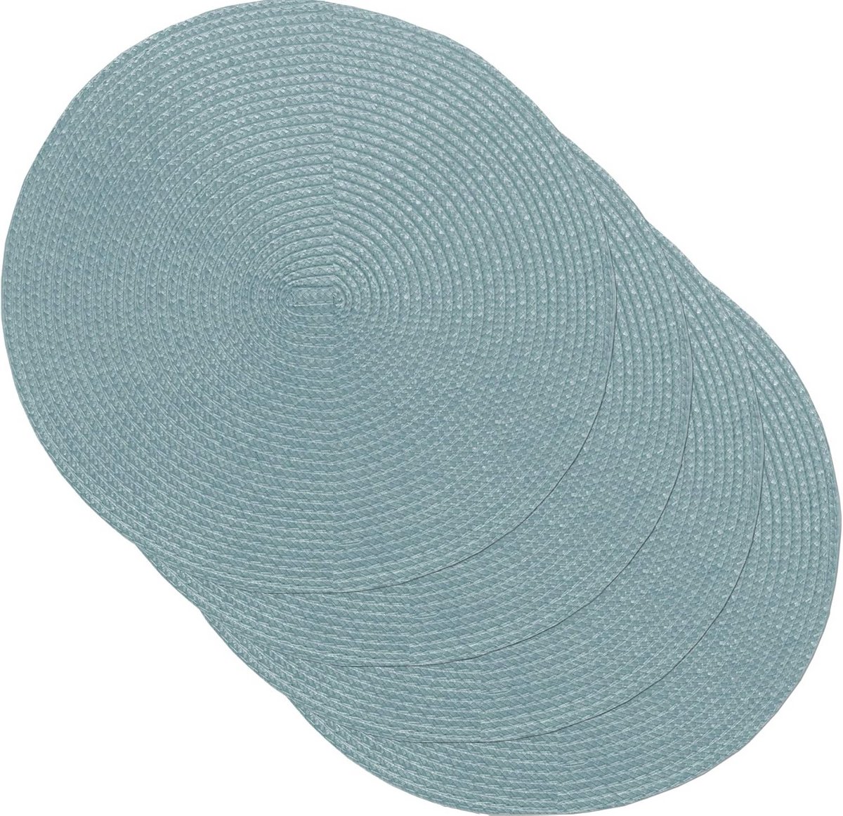 Set van 4 Placemats voor Eettafel, Voedselveilig Materiaal, 38 cm, Blauw