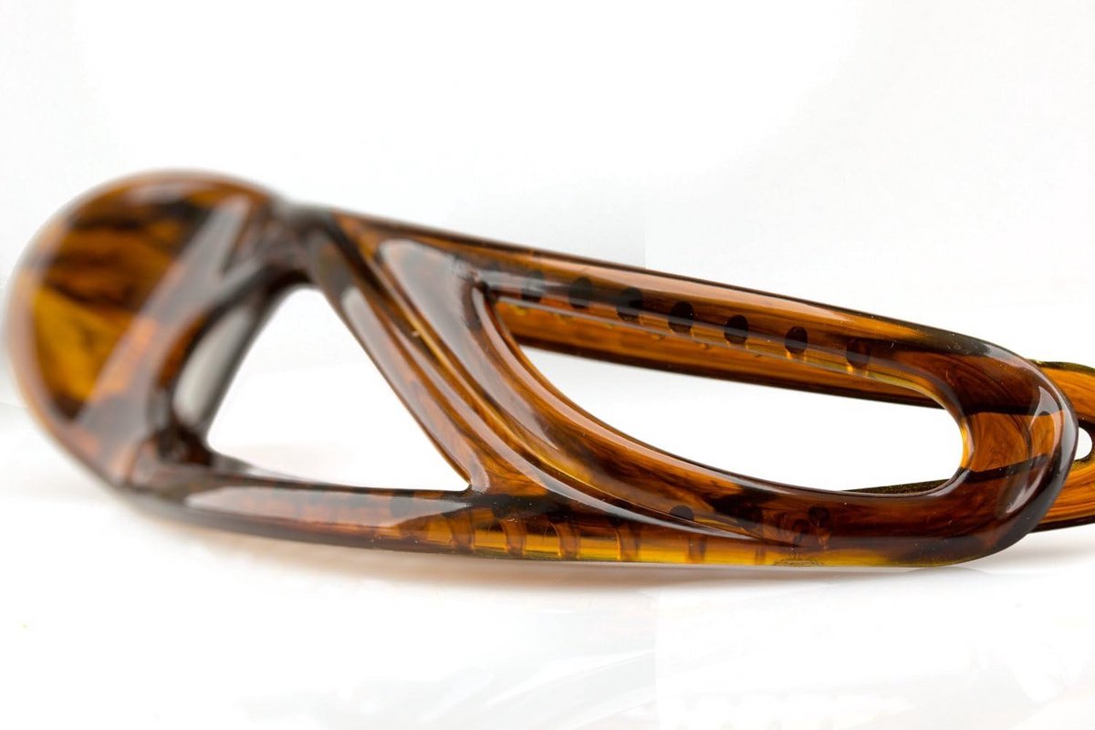 Grote Haarklem Havanna Bruin Marmer Effect - 15 cm - Stevige Klem Made in Germany