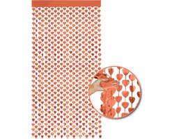 LUQ – Foliegordijn Hartjes – Rose Gold – Luxe Romantische Valentijn Decoratie – Valentine Versiering – Franjes Gordijn