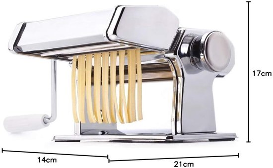 Unyqoos® Handmatige pastamachine voor het maken van verse pasta thuis van Merkloos — afbeelding 2