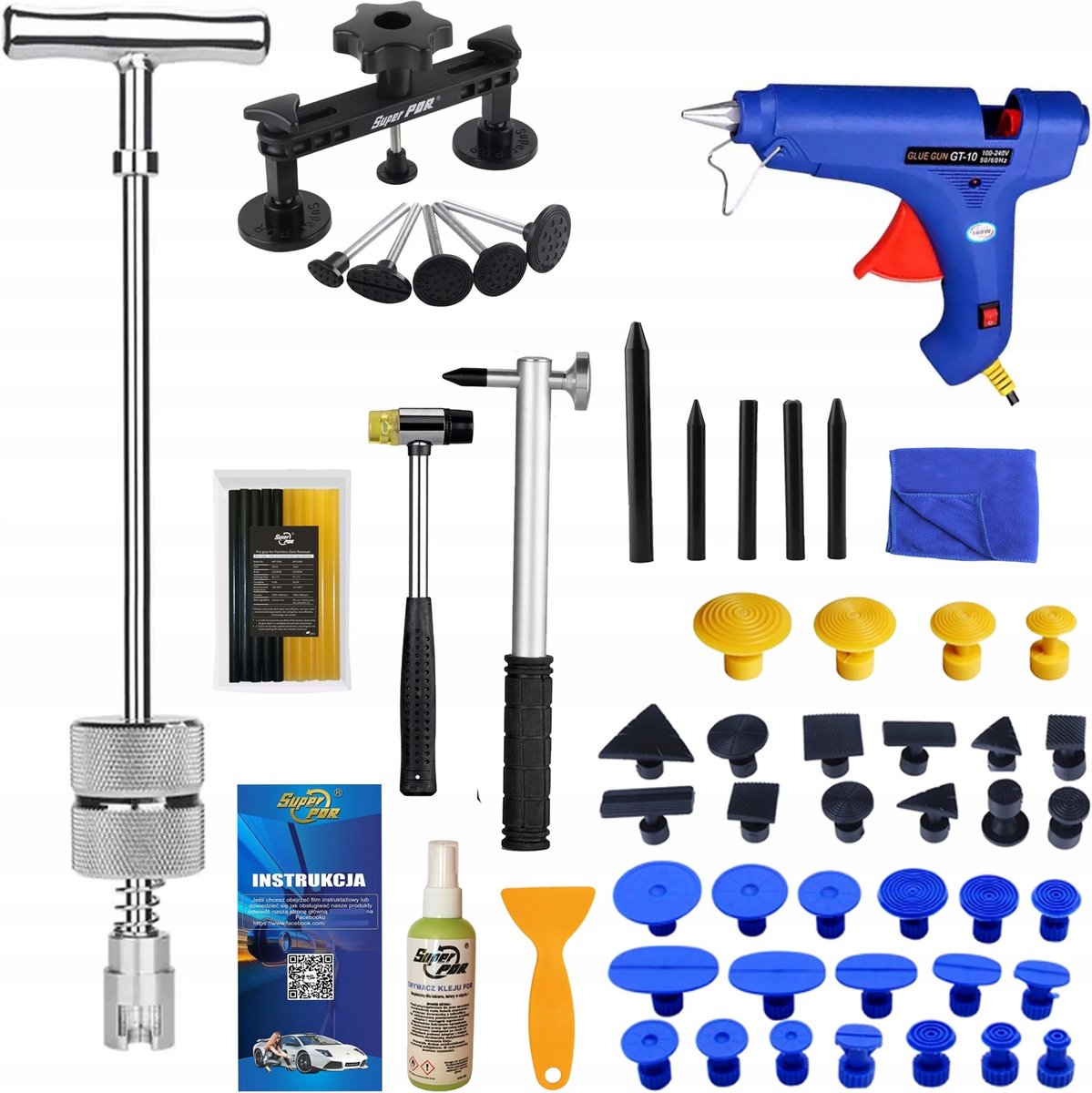 Professionele PDR set: Deukverwijderingskit met gereedschap