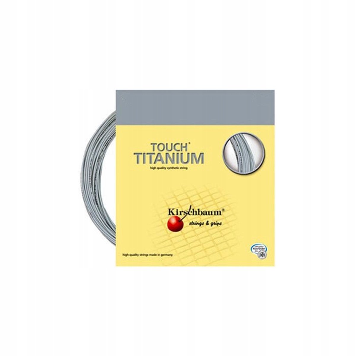 Kirschbaum Touch Titanium Tennissnaar 1,3 mm 12 m - Comfort en duurzaamheid