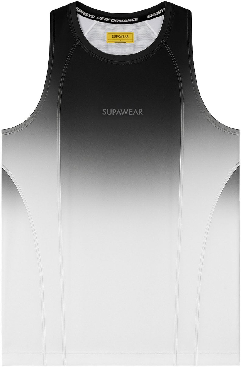 SUPAWEAR SPR Performance Gradient Singlet Black/White - MAAT L