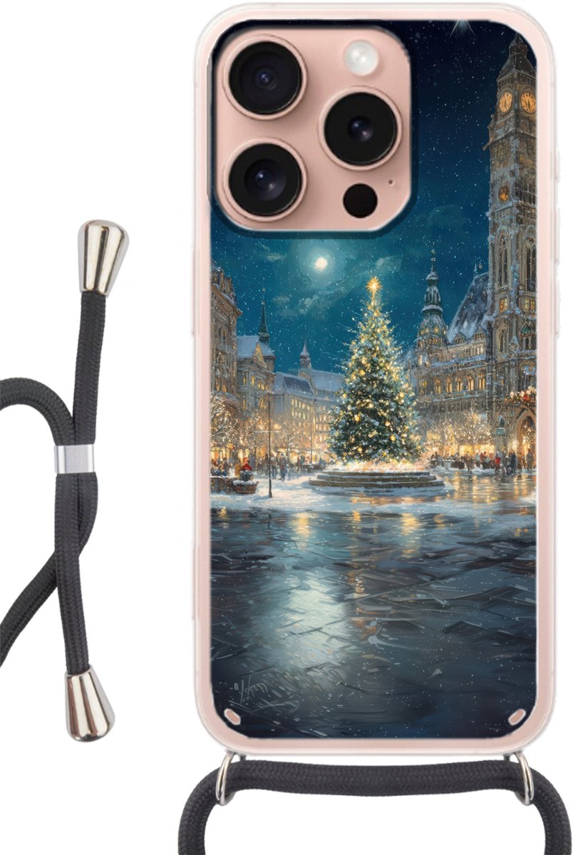 Kerstnacht - Stadsplein - Meerkleurig