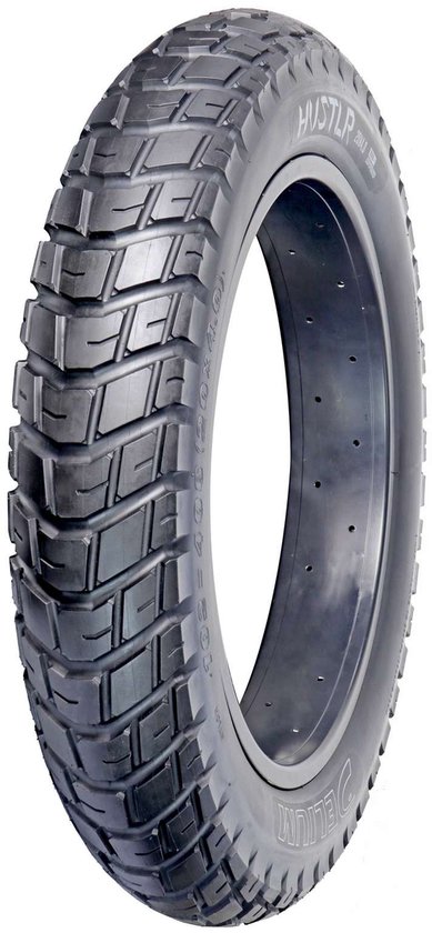 Hustlr Delium 20×4.00 100-406 zwart fatbike buitenband stevige e-bike fietsband duurzaam