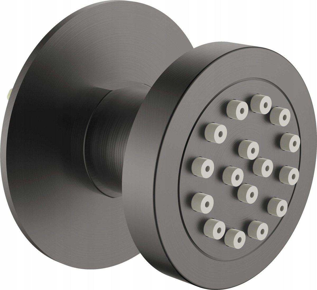 Voorzijde Cascada NAC D77K Inbouw Douchekop Rond Titanium