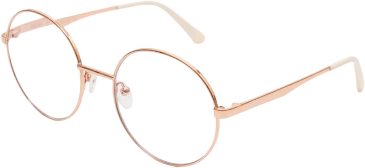GLAS grace leesbril sterkte +1.00 Rosegoud - Metaal - Retro rond