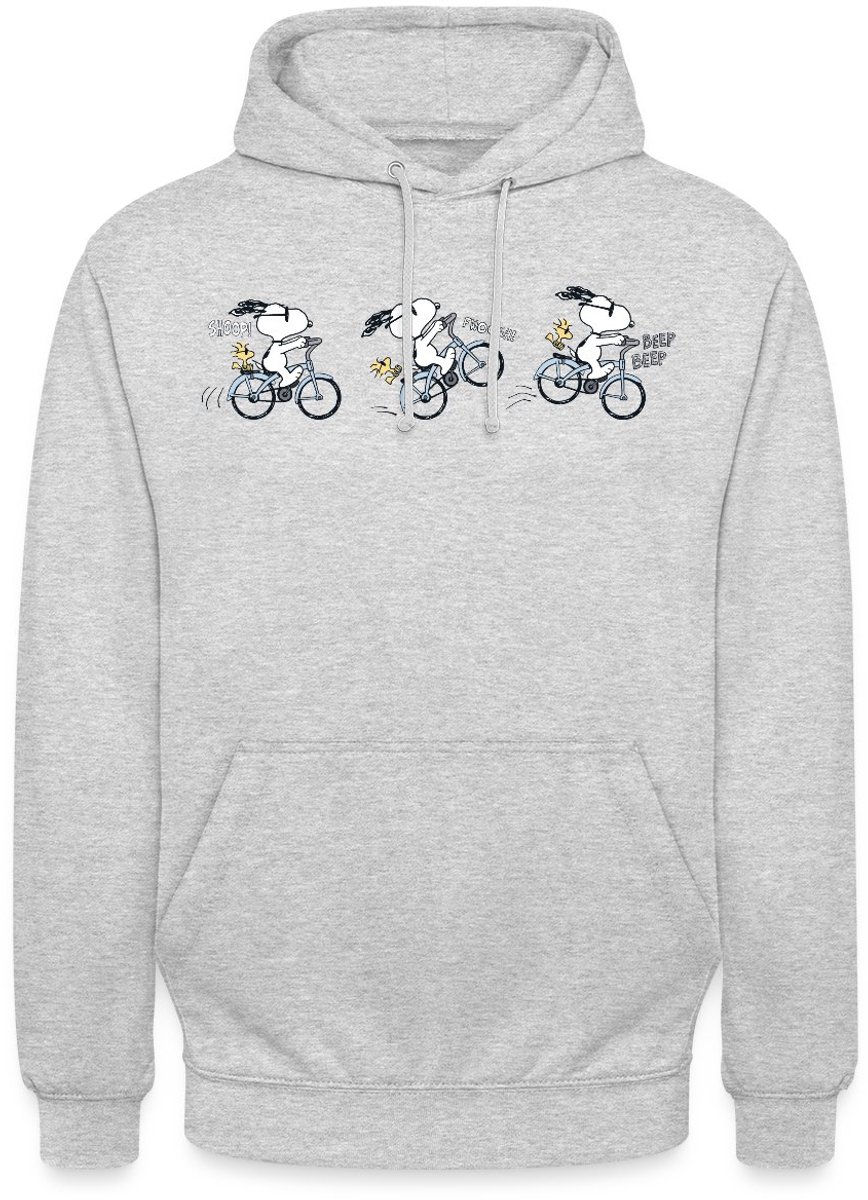 Peanuts Snoopy Fiets Hoodie Unisex
