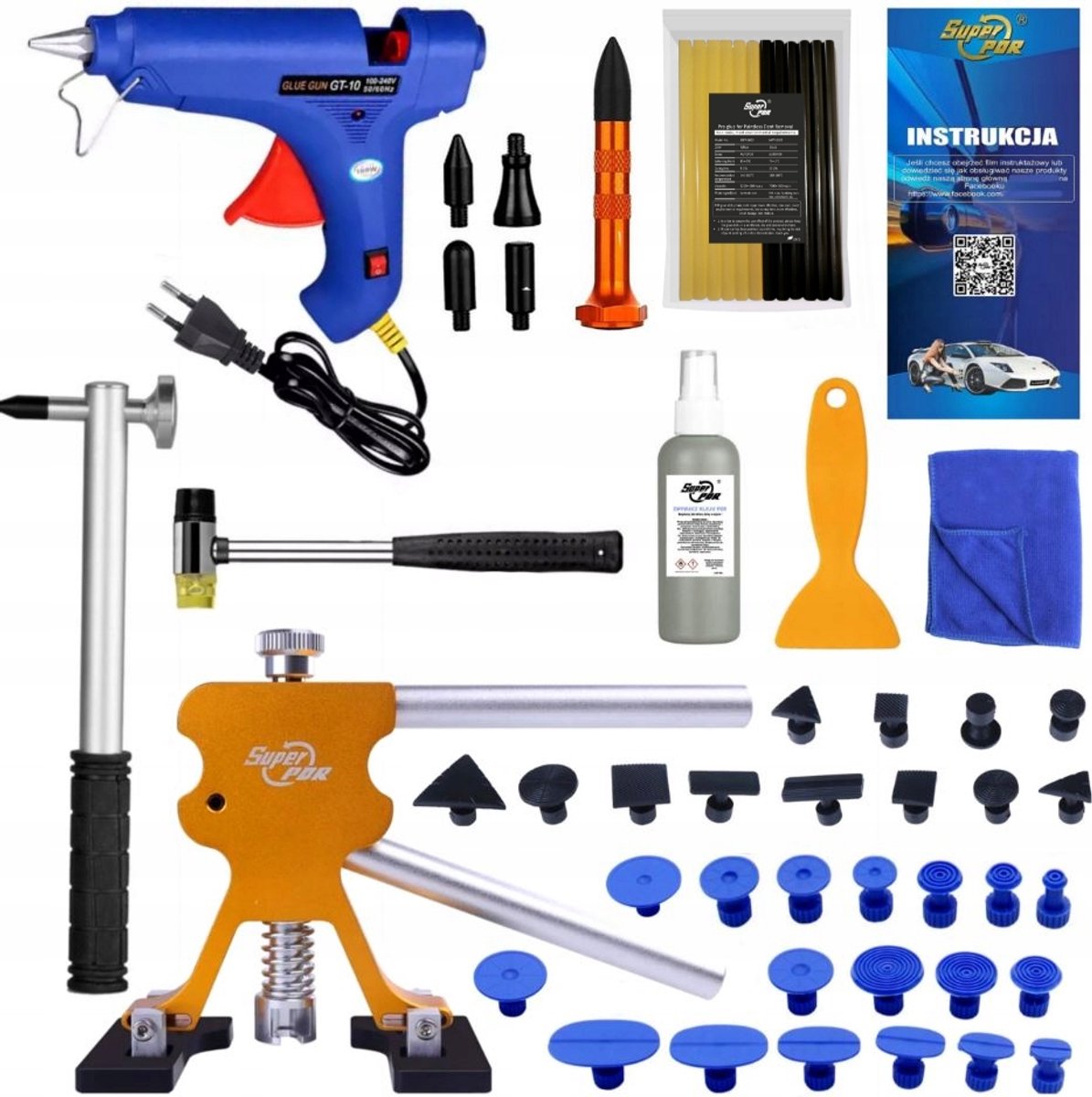 Professionele Set voor Deukreparatie zonder Lakbeschadiging