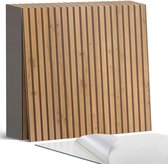 Bruin Houten verticale planken - 20 cm x 20 cm - 20 stuks