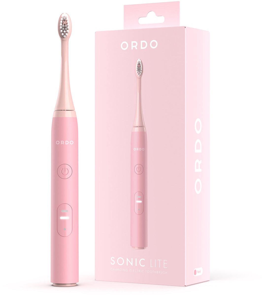 Ordo Sonic Lite Elektrische Tandenborstel Petal - Roze Elektrische Tandenborstel voor Dagelijks Gebruik