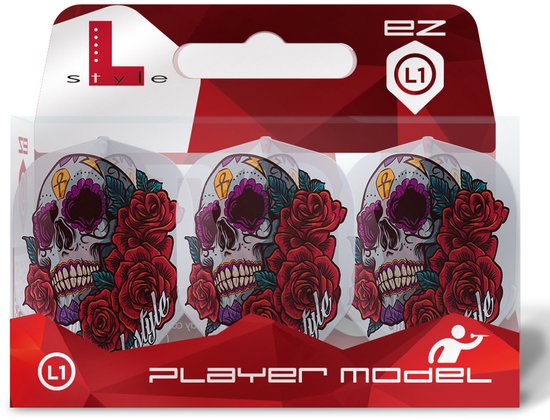 L-Style EZ L1 Anastasia Dobromyslova V4 Clear White - Dart Flights van L-Style — afbeelding 3