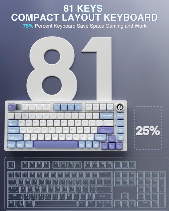 Clavier Mécanique Programmable Avec Joystick - Pour Montage Vidéo, Programmation, Gaming - Switchs Hot-swappable - RGB - Noir/vert
