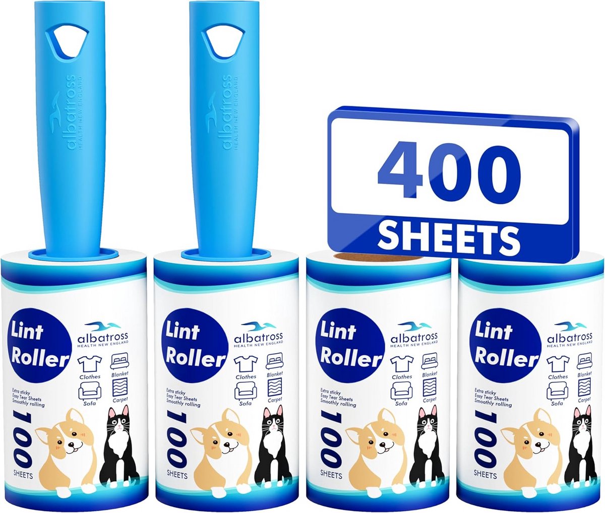 Pluisroller met 400 Vellen voor Haren, Bank en Kleding