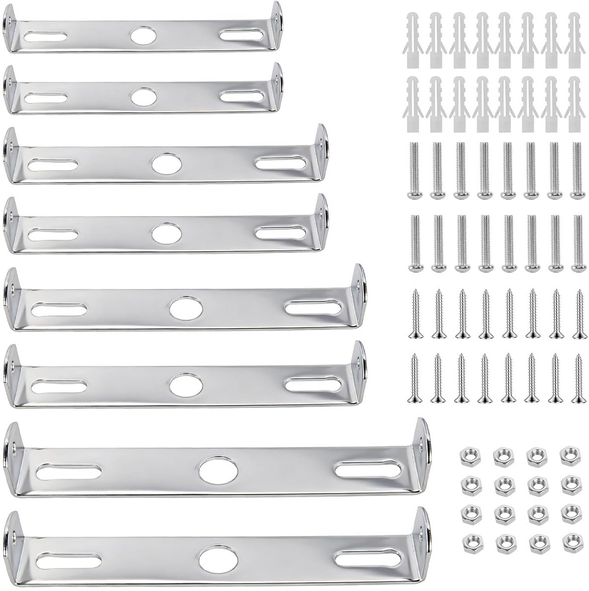 8x Plafondbevestiging Lamp Montage Set - Universele Houder voor Plafondlampen (80-110mm) inclusief Schroeven