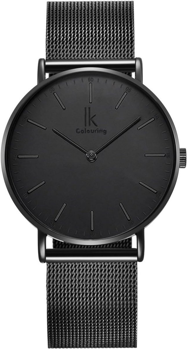 Ultrachttige Horloge 36mm Heren Dames - Minimalistisch RVS Horloge met Mesh Band