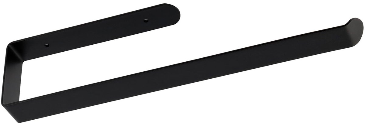 Unyqoos® Stijlvolle zelfklevende keukenrolhouder voor wand- en kastmontage in zwart
