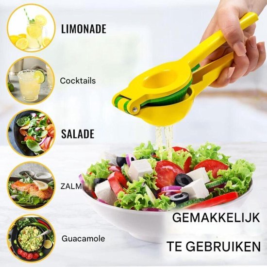 Vitdipy - Roestvrijstalen Sinaasappelpers - 2in1 Citroenpers - Handmatige Fruitpers - voor Citroenen, Limoenen en Meer — afbeelding 4
