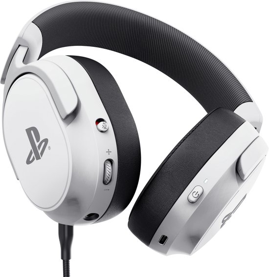 Trust GXT 499W Forta - Draadloze Gaming Headset - Official Licensed voor PS5 - werkt op PS4/PS5 - Batterijduur tot 55 uur - met USB-ontvanger - Wit