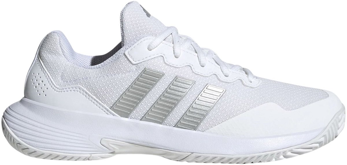 Adidas Gamecourt 2.0 Clay Tennisschoenen Dames Zilver
