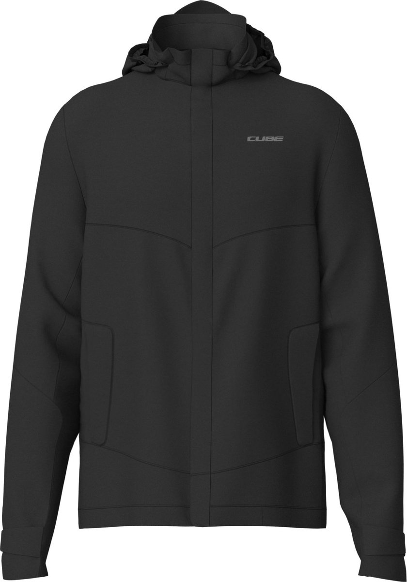 CUBE RAIN JACKET CMPT BLACK L