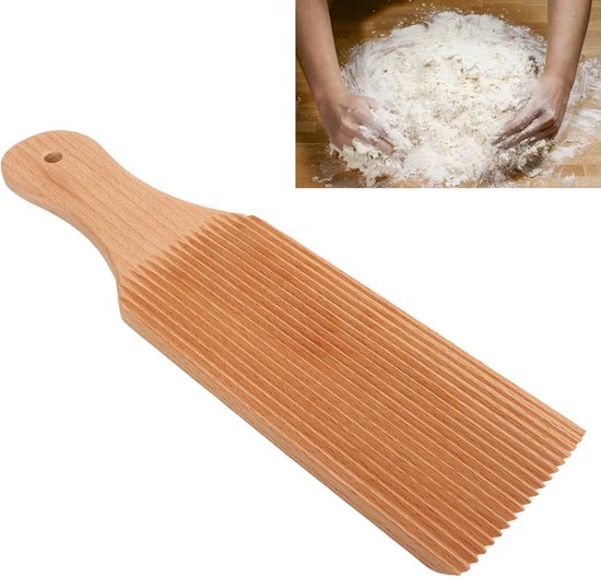 Gnocchi Rolstok voor Deegkneden en Pastamaken, Houten Gnocchi Paddle, Garganelli Pasta Board, Spaghetti Pasta Maker van Browin — afbeelding 3