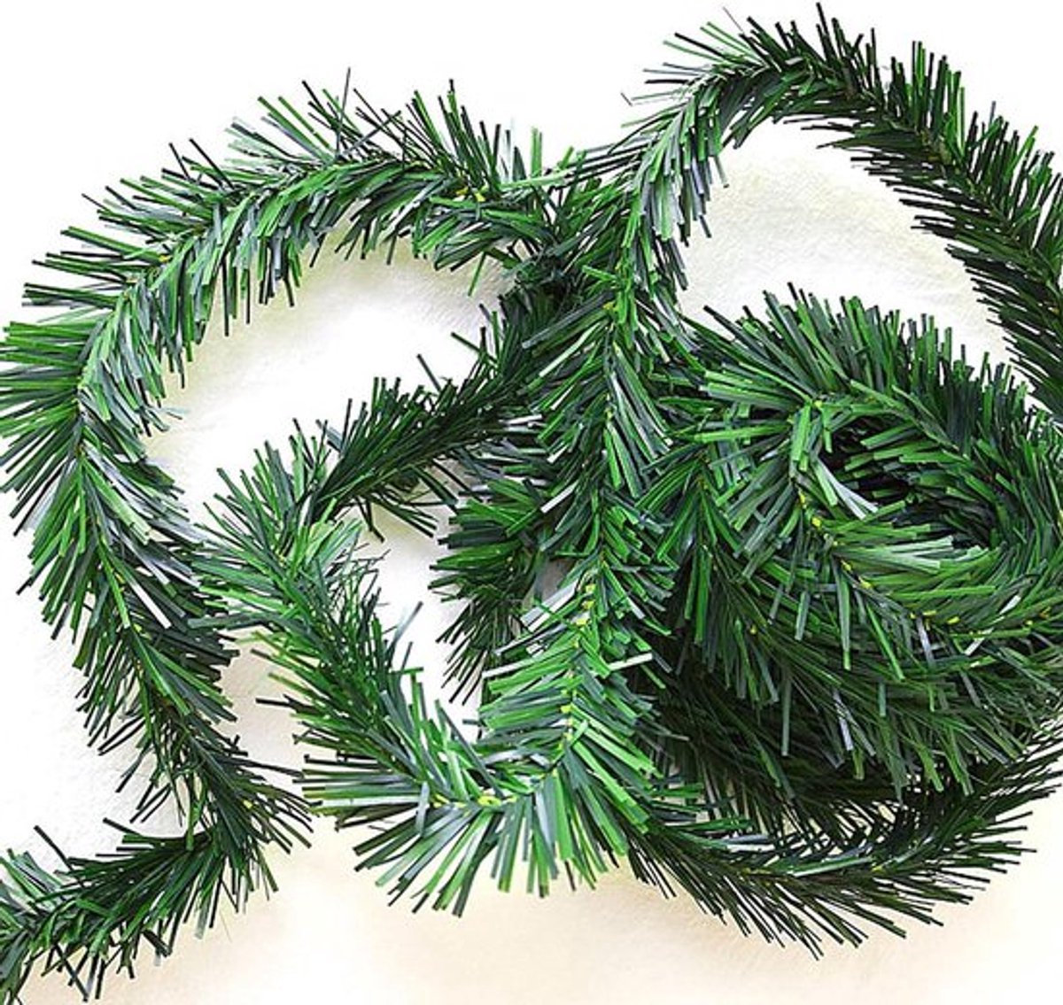 Kunstkerstslinger 10m Groen voor Trapleuning en Raam - Kerstdecoratie Binnen en Buiten