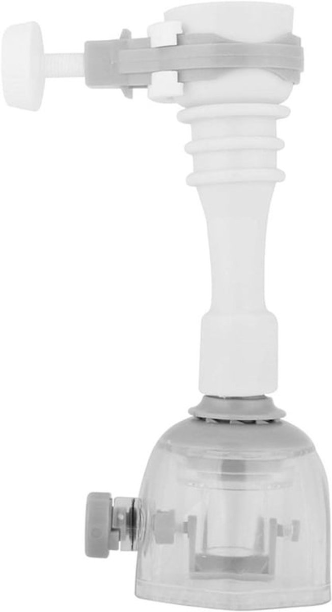Beweegbare Waterbesparende Kraan Extender met Spatwaterdichte Keuken Valve Spray - Grijs
