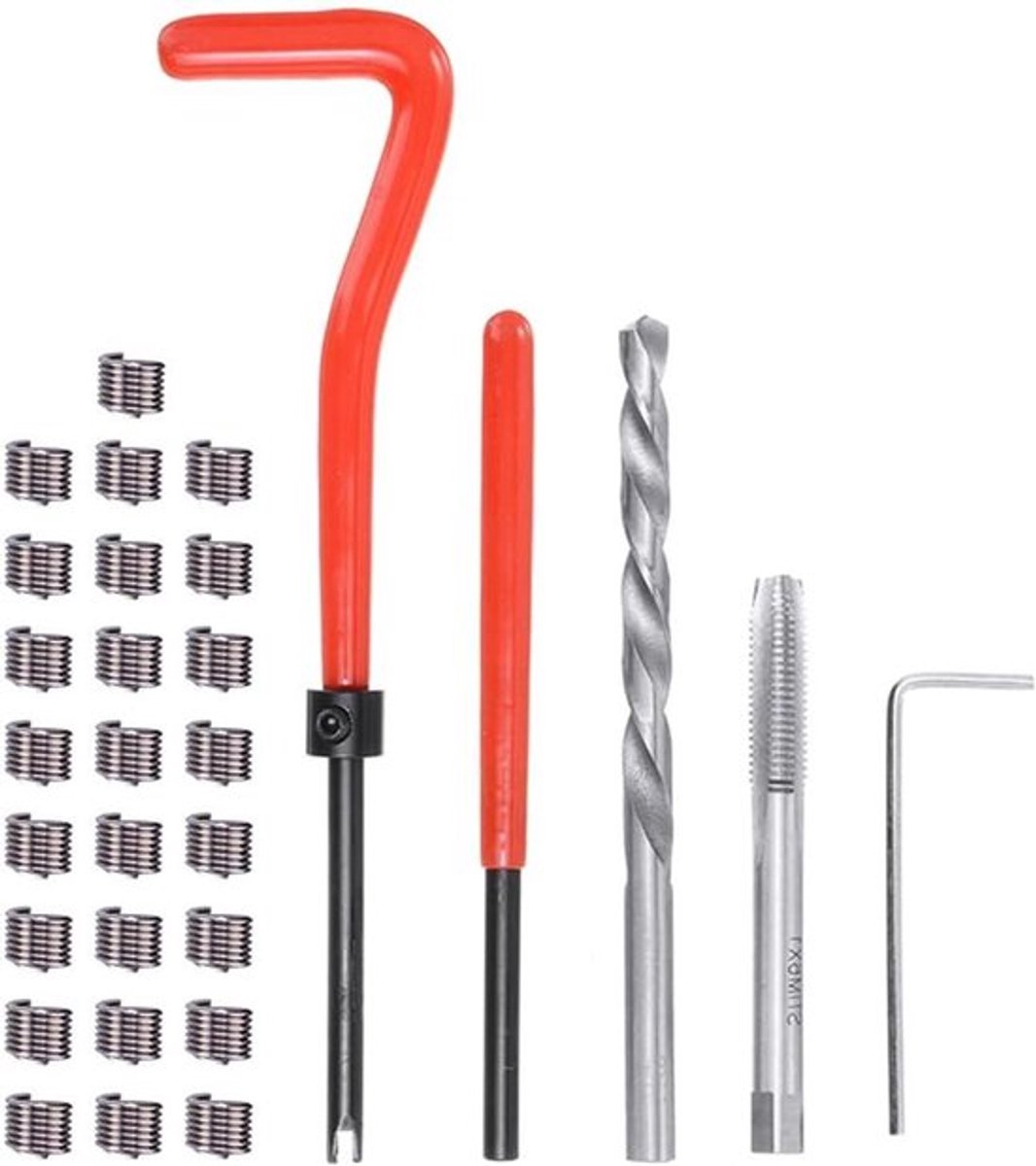 30-delige Metrische Draad Reparatie Insert Kit - Helicoil Auto - Draad Herstel Kit - M6 x 1.0mm