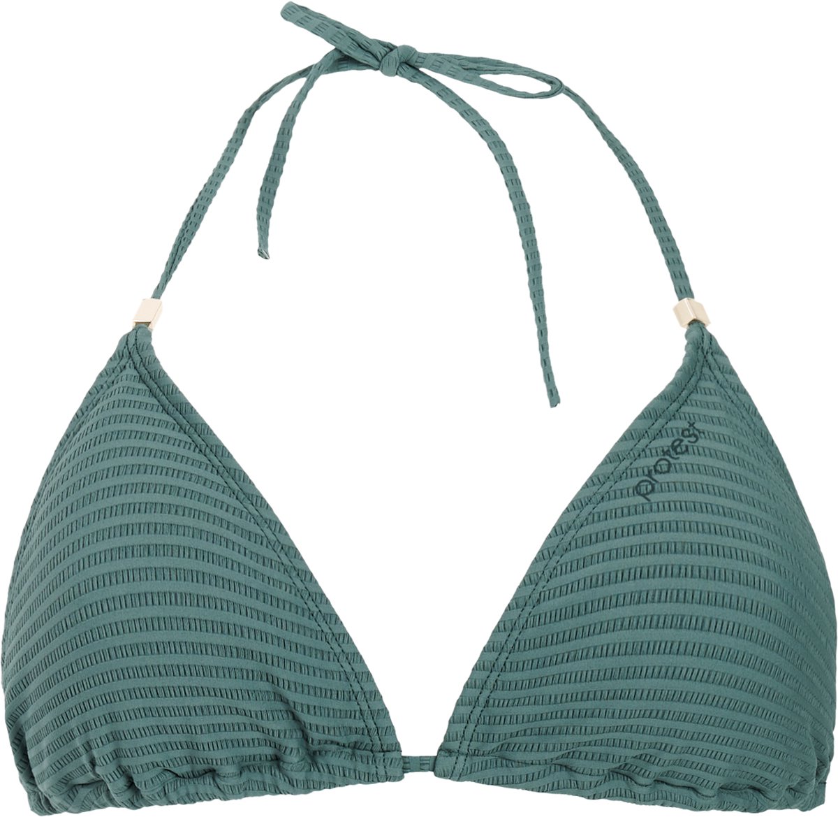 Protest MIXAleias – Triangel bikini top Dames – Koordsluiting – Uitneembare vulling – Mix & Match Groen