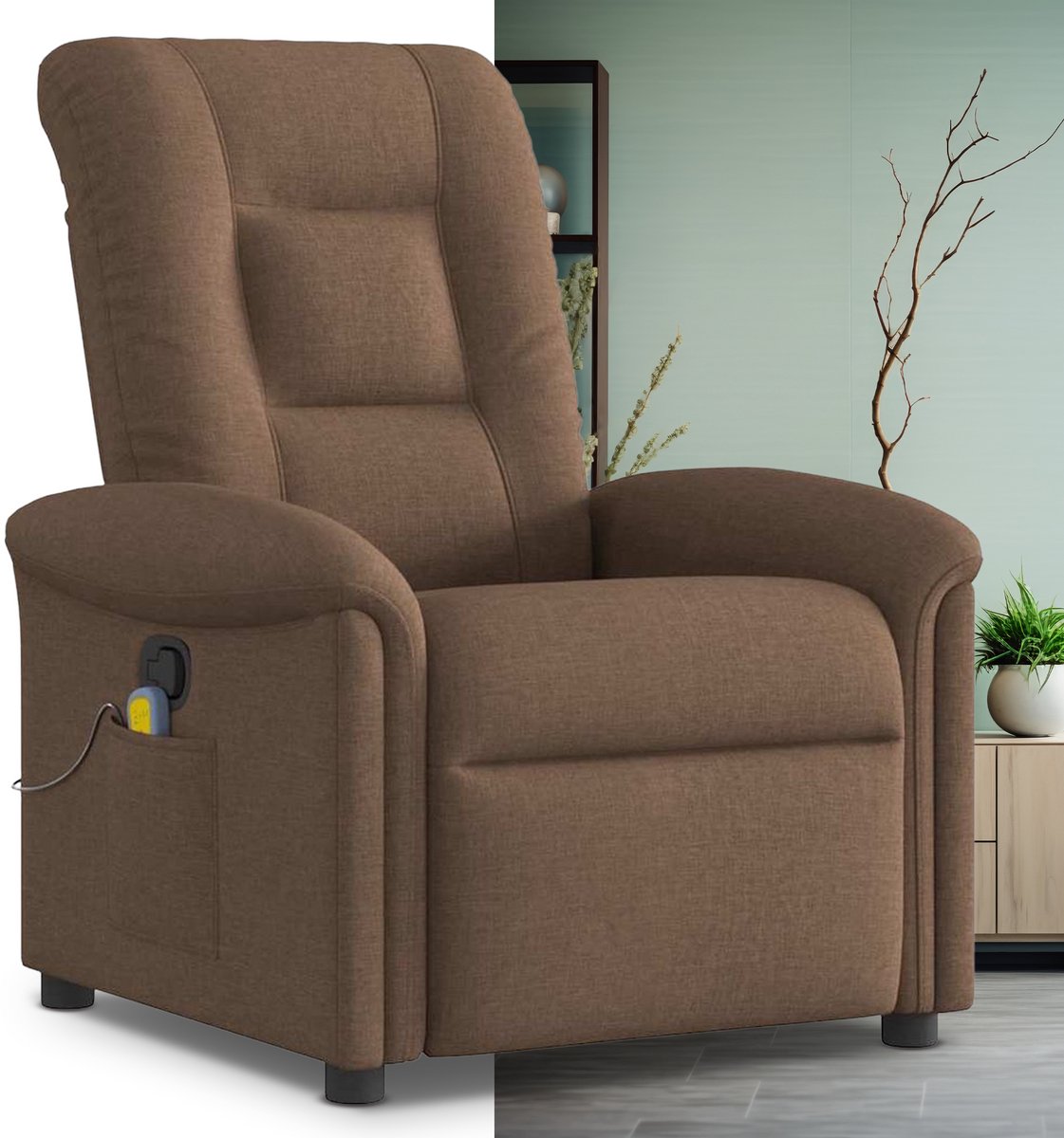 Afbeelding van Massagestoel Elektrische Relaxfauteuil Bruin Review &