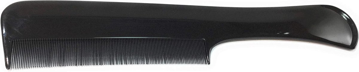Fijne Kam + Stofkam + Nichekam - Luizenkam met Grip - Zwart - 18.5 cm met Fijne Tanden