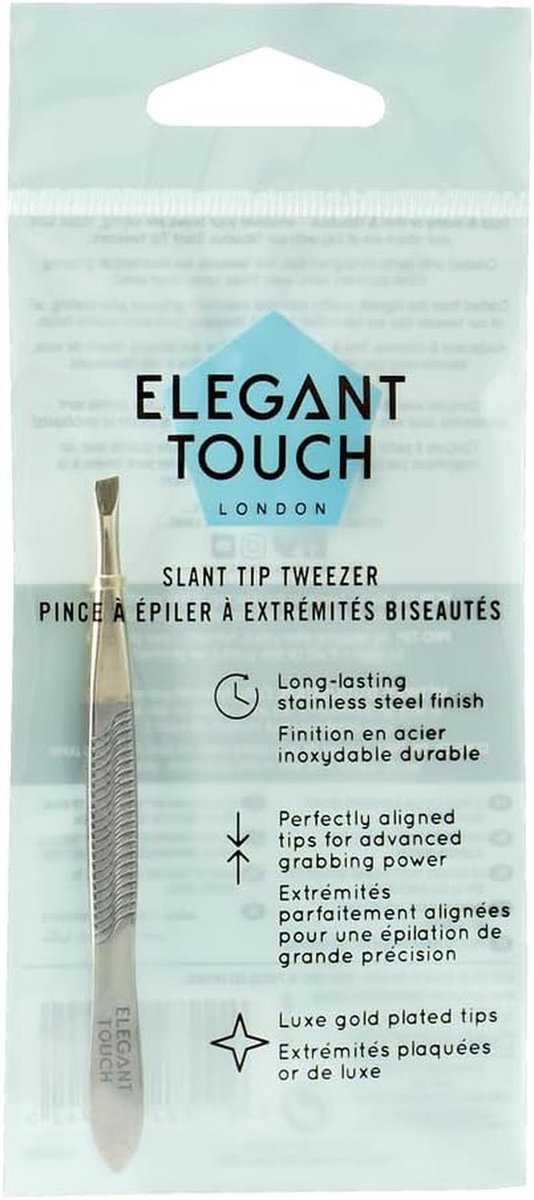 Essential Schuine Tip Pincet voor Precisie Verwijderen van Haar