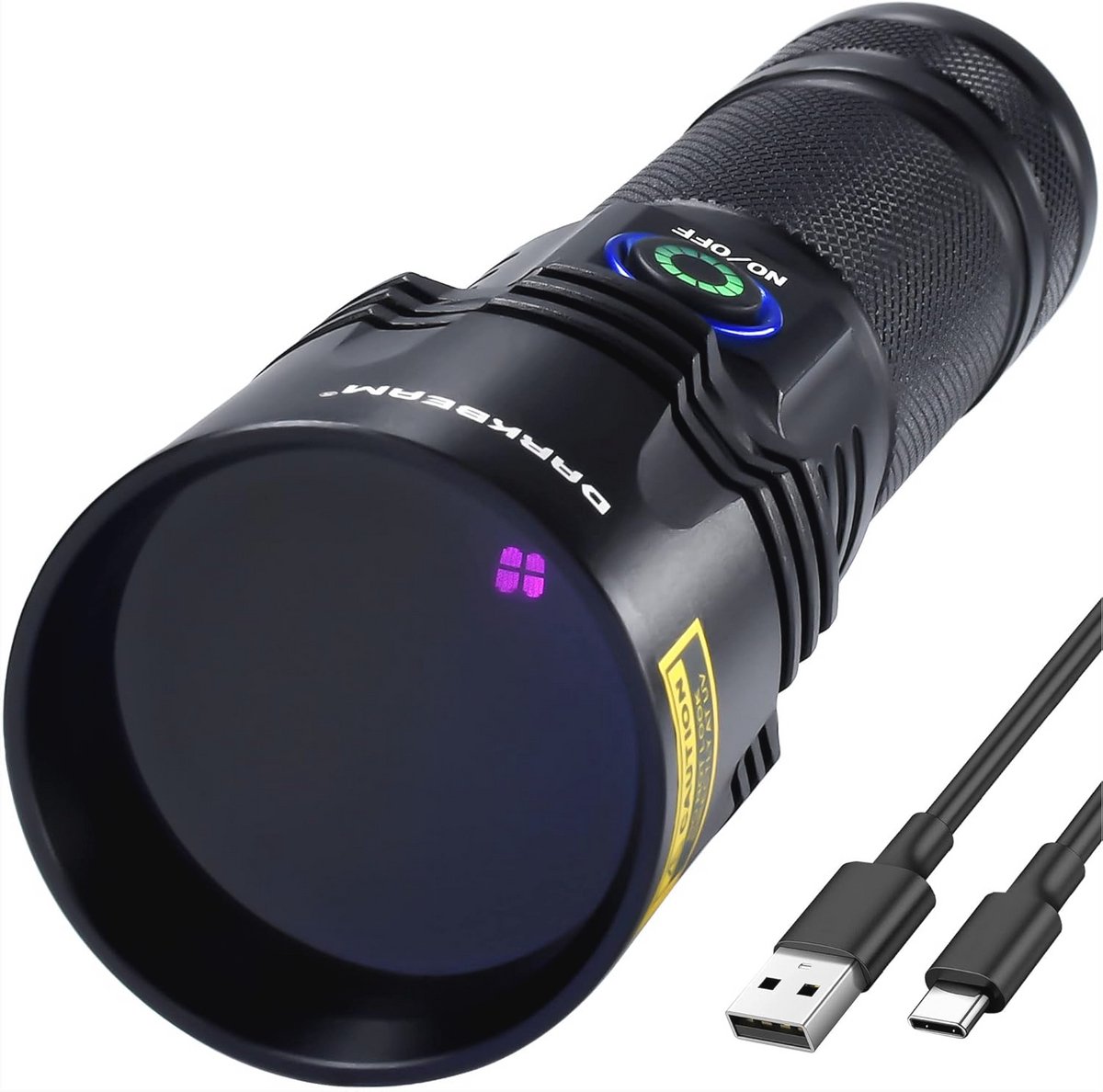 Oplaadbare UV Zaklamp 365nm - Multi-functionele Ultraviolet Blacklight voor Urine Detectie en Geocaching